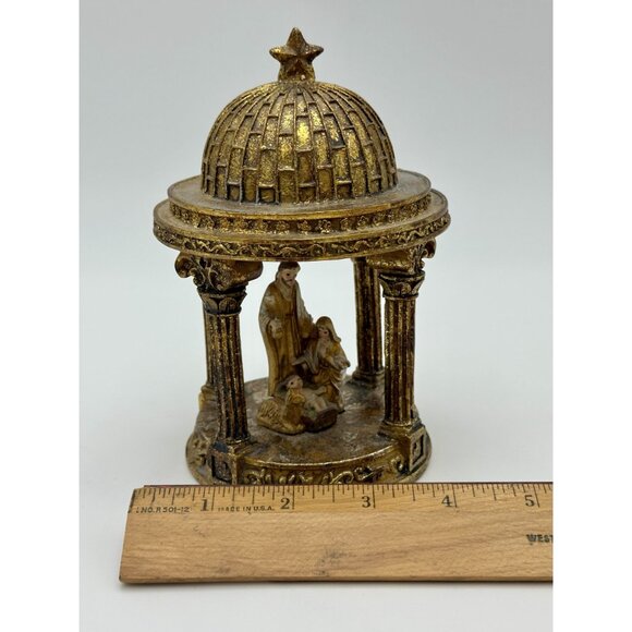 Christian Icon Set Crucifix Nativity Scene Domed Catholic Cross Christian Small - Picture 8 of 13